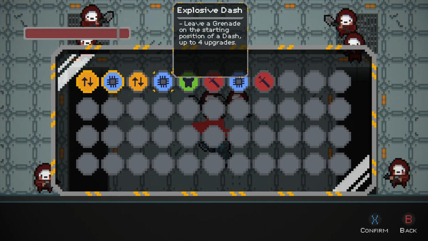 Menu de sélection d'artefact a conserver